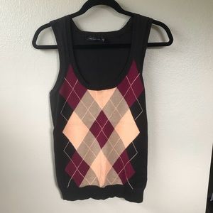 The Limited Argyle Vest - Medium